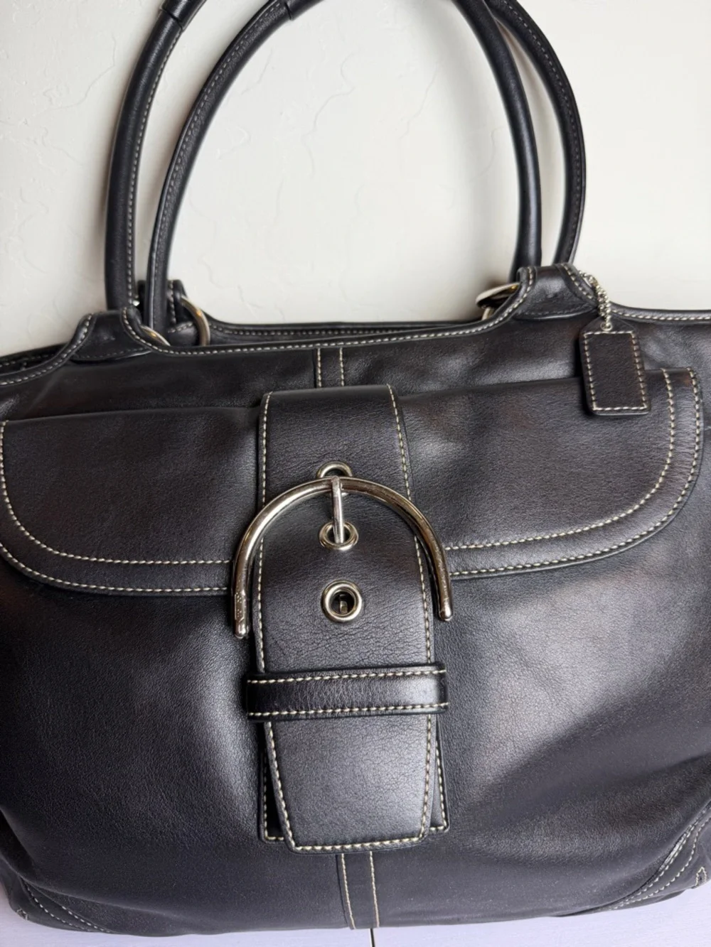 Vintage Coach Soho Large Business Tote y2k leather bag Coach